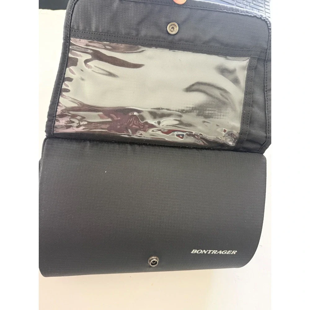 Bontrager Handlebar Bike Bag Black Reflective Map Pocket 413154 MAR-2010